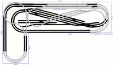 Roco H0 Geo-Line Gleisplan 420 X 240 cm